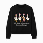 Silly Goose Inclusion Art Print - Everyone Belongs Theme, Cute Ducks with Accessories, Positive Vibes Wall Decor for Home or Kids' Room - Sweatshirt 1758093383984.jpg
