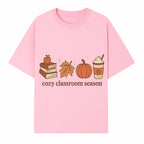Cozy Classroom Season Fall Decor - Apple, Books, Pumpkin, Maple Leaf - Autumn Classroom Wall Art for Teachers and Students - T-shirt 1758093384059.jpg