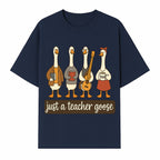 Teacher Goose Art Print | Cute Teacher Gift | Whimsical Classroom Decor | Fun Educational Decor | Nursery Wall Art - T-shirt 1758093384096.jpg