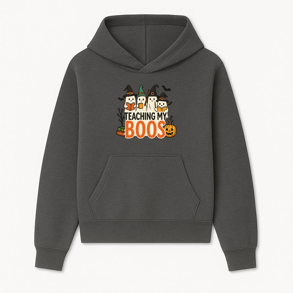 Teaching My Boos Halloween Ghosts Graphic Tee, Cute Witch Ghosts, Spooky Fun, Fall Apparel for Kids and Adults - Hoodie 1758093384111.jpg