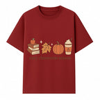 Cozy Classroom Season Fall Decor - Apple, Books, Pumpkin, Maple Leaf - Autumn Classroom Wall Art for Teachers and Students - T-shirt 1758093384225.jpg