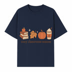Cozy Classroom Season Fall Decor - Apple, Books, Pumpkin, Maple Leaf - Autumn Classroom Wall Art for Teachers and Students - T-shirt 1758093384367.jpg
