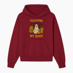 Teaching My Boos Halloween Ghosts & Leopard Print Backpack T-Shirt, Cute Teacher Gift for Kids, Spooky Season Apparel - Hoodie 1758093384502.jpg