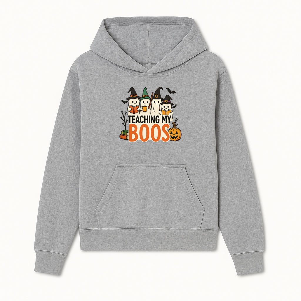 Teaching My Boos Halloween Ghosts Graphic Tee, Cute Witch Ghosts, Spooky Fun, Fall Apparel for Kids and Adults - Hoodie 1758093384504.jpg