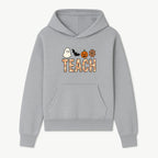 Halloween Teacher Decor | Cute Ghost, Bat, Pumpkin, Spiderweb | Floral 'Teach' Sign | Classroom Wall Art | Fall Aesthetic - Hoodie 1758093384619.jpg