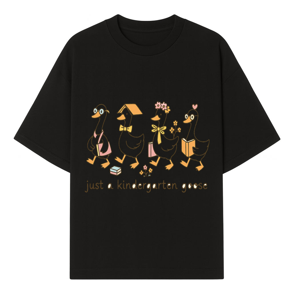 Just a Kindergarten Goose Funny Duck Design for Kids' Apparel and Accessories - T-shirt 1758093384863.jpg