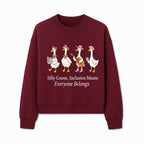 Silly Goose Inclusion Art Print - Everyone Belongs Theme, Cute Ducks with Accessories, Positive Vibes Wall Decor for Home or Kids' Room - Sweatshirt 1758093384988.jpg