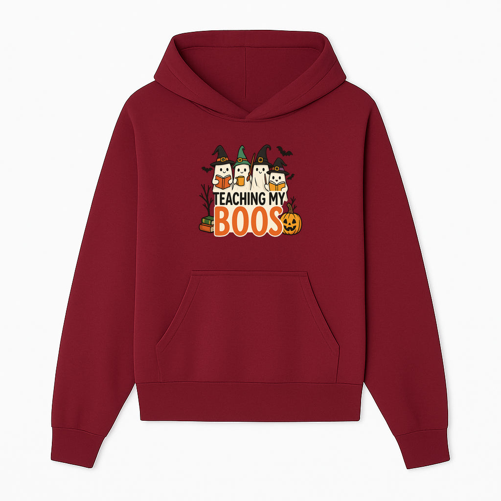 Teaching My Boos Halloween Ghosts Graphic Tee, Cute Witch Ghosts, Spooky Fun, Fall Apparel for Kids and Adults - Hoodie 1758093385107.jpg