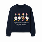 Silly Goose Inclusion Art Print - Everyone Belongs Theme, Cute Ducks with Accessories, Positive Vibes Wall Decor for Home or Kids' Room - Sweatshirt 1758093385120.jpg