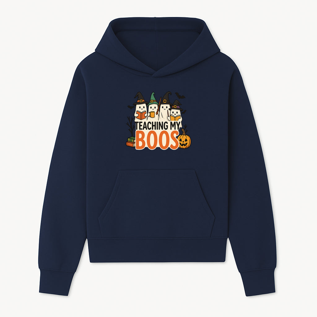 Teaching My Boos Halloween Ghosts Graphic Tee, Cute Witch Ghosts, Spooky Fun, Fall Apparel for Kids and Adults - Hoodie 1758093385275.jpg