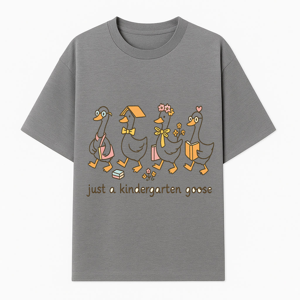 Just a Kindergarten Goose Funny Duck Design for Kids' Apparel and Accessories - T-shirt 1758093385325.jpg