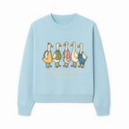 Silly Teachers Build Character - Cute Duck Illustration for Classroom Decor, Teacher Gifts, Educational Art Print - Sweatshirt 1758093385353.jpg