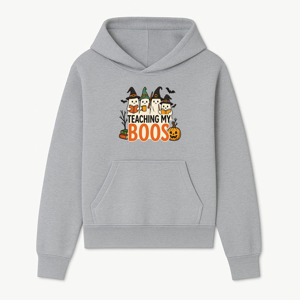 Teaching My Boos Halloween Ghosts Graphic Tee, Cute Witch Ghosts, Spooky Fun, Fall Apparel for Kids and Adults - Hoodie 1758093385586.jpg