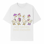 Silly Teachers Build Character - Cute Duck Illustration, Educational Gift, Fun Classroom Decor, Teacher Appreciation, Kids Learning - T-shirt 1758093385719.jpg