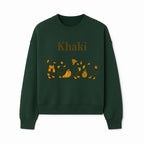 Khaki Duck Family Autumn Decor - Cute Illustrated Ducks with Pumpkins, Hats, and Leaves - Fall Home Decor Wall Art - Sweatshirt 1758093385722.jpg