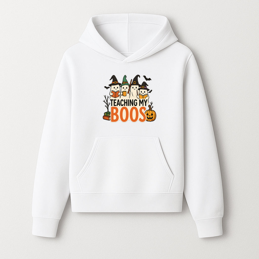 Teaching My Boos Halloween Ghosts Graphic Tee, Cute Witch Ghosts, Spooky Fun, Fall Apparel for Kids and Adults - Hoodie 1758093385764.jpg