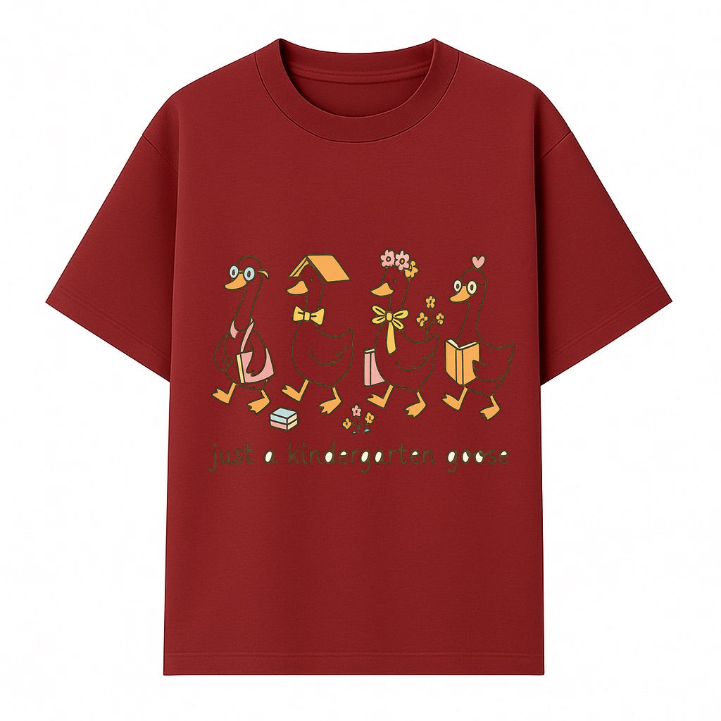 Just a Kindergarten Goose Funny Duck Design for Kids' Apparel and Accessories - T-shirt 1758093385875.jpg