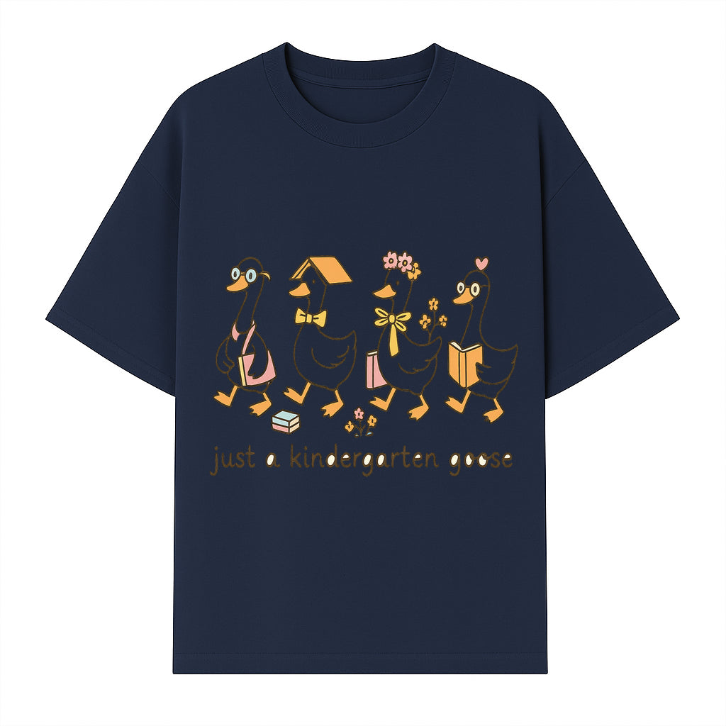 Just a Kindergarten Goose Funny Duck Design for Kids' Apparel and Accessories - T-shirt 1758093386066.jpg