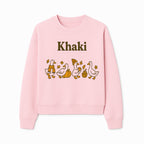 Khaki Duck Family Autumn Decor - Cute Illustrated Ducks with Pumpkins, Hats, and Leaves - Fall Home Decor Wall Art - Sweatshirt 1758093386223.jpg