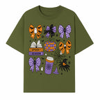 Halloween-Themed Stickers Set - Spooky Season Bows, Pumpkins, Ghosts, and Spider Design for Party Decor and Crafting Projects - T-shirt 1758093386377.jpg