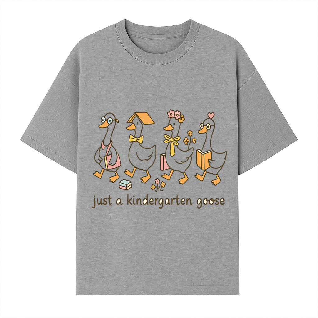 Just a Kindergarten Goose Funny Duck Design for Kids' Apparel and Accessories - T-shirt 1758093386439.jpg