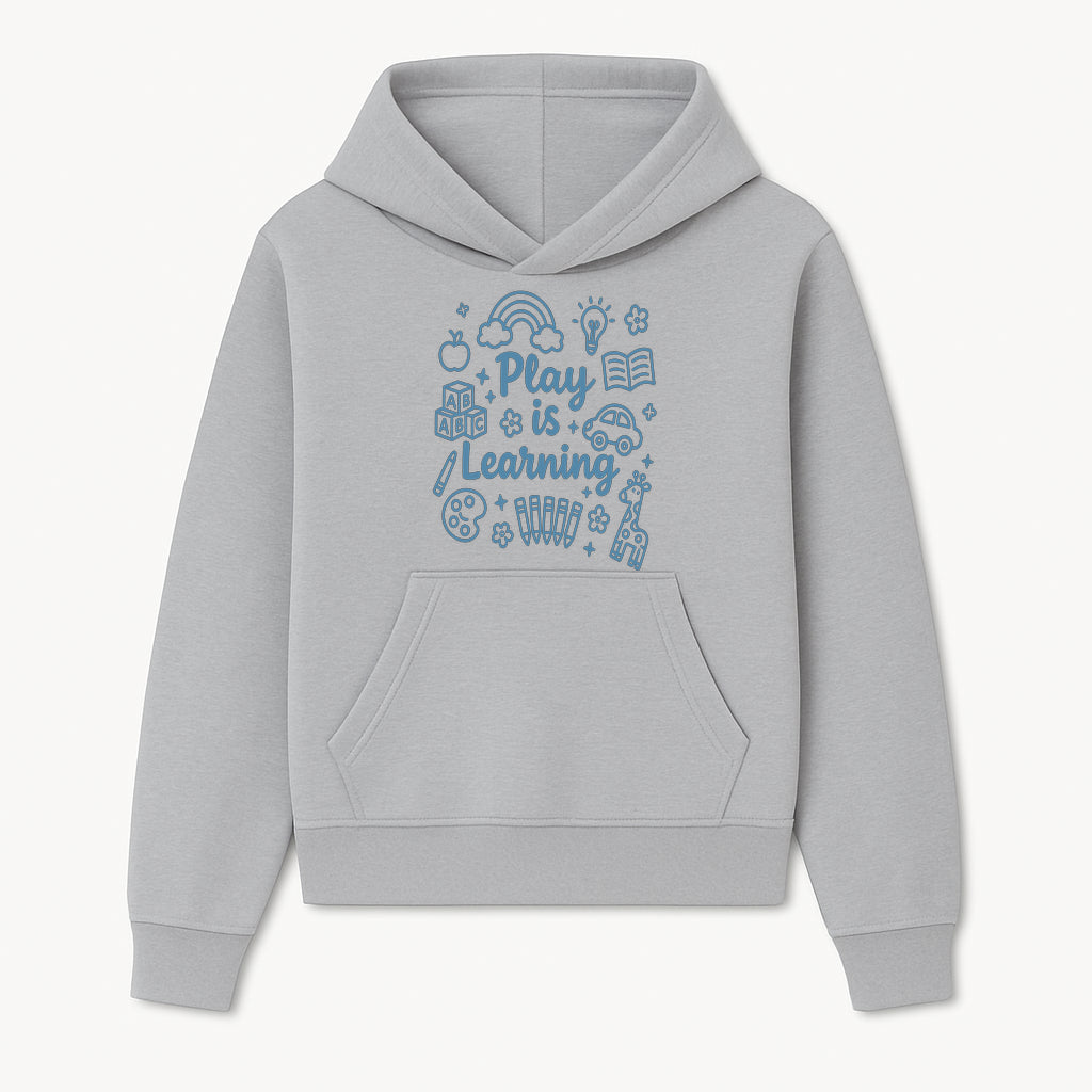 Play is Learning Kids Wall Art - Educational Nursery Decor with Rainbow, Blocks, and Fun Illustrations for Children s Room - Hoodie 1758093386532.jpg