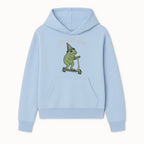 Funny Frog Scooting Off to Teach English T-Shirt, Cute Teacher Gift, Humorous Classroom Apparel, Whimsical Design for ESL Educators - Hoodie 1758093386853.jpg