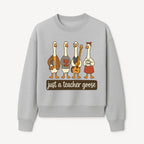 Teacher Goose Art Print | Cute Teacher Gift | Whimsical Classroom Decor | Fun Educational Decor | Nursery Wall Art - Sweatshirt 1758093386866.jpg