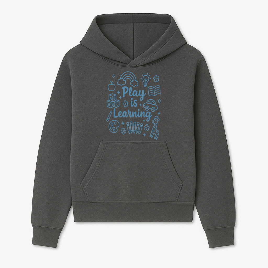 Play is Learning Kids Wall Art - Educational Nursery Decor with Rainbow, Blocks, and Fun Illustrations for Children s Room - Hoodie 1758093386875.jpg