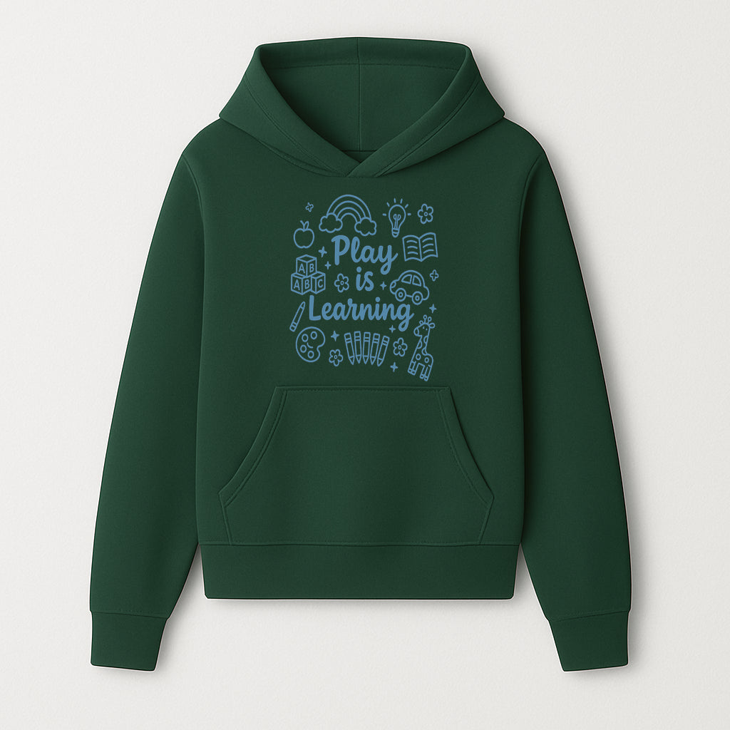 Play is Learning Kids Wall Art - Educational Nursery Decor with Rainbow, Blocks, and Fun Illustrations for Children s Room - Hoodie 1758093387077.jpg