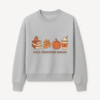 Cozy Classroom Season Fall Decor - Apple, Books, Pumpkin, Maple Leaf - Autumn Classroom Wall Art for Teachers and Students - Sweatshirt 1758093387168.jpg