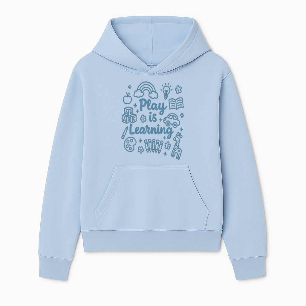 Play is Learning Kids Wall Art - Educational Nursery Decor with Rainbow, Blocks, and Fun Illustrations for Children s Room - Hoodie 1758093387429.jpg