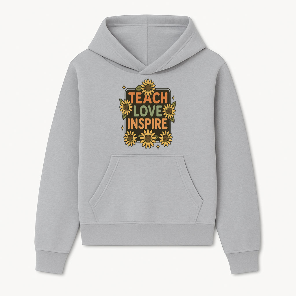Teach Love Inspire Wall Art with Sunflowers - Motivational Home Decor for Teachers and Educators, Positive Vibes Decor - Hoodie 1758093387463.jpg