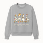 First Grade Goose Ducks Graphic Tee, Cute Animals T-Shirt for Kids, Back to School Apparel, Educational Humor Design - Sweatshirt 1758093387501.jpg