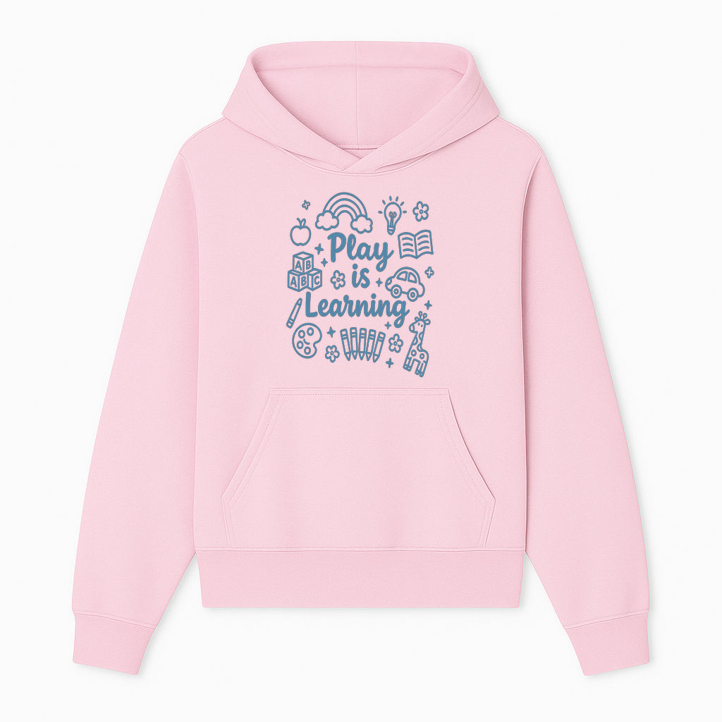 Play is Learning Kids Wall Art - Educational Nursery Decor with Rainbow, Blocks, and Fun Illustrations for Children s Room - Hoodie 1758093387550.jpg
