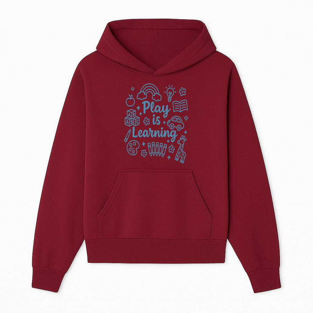 Play is Learning Kids Wall Art - Educational Nursery Decor with Rainbow, Blocks, and Fun Illustrations for Children s Room - Hoodie 1758093387715.jpg
