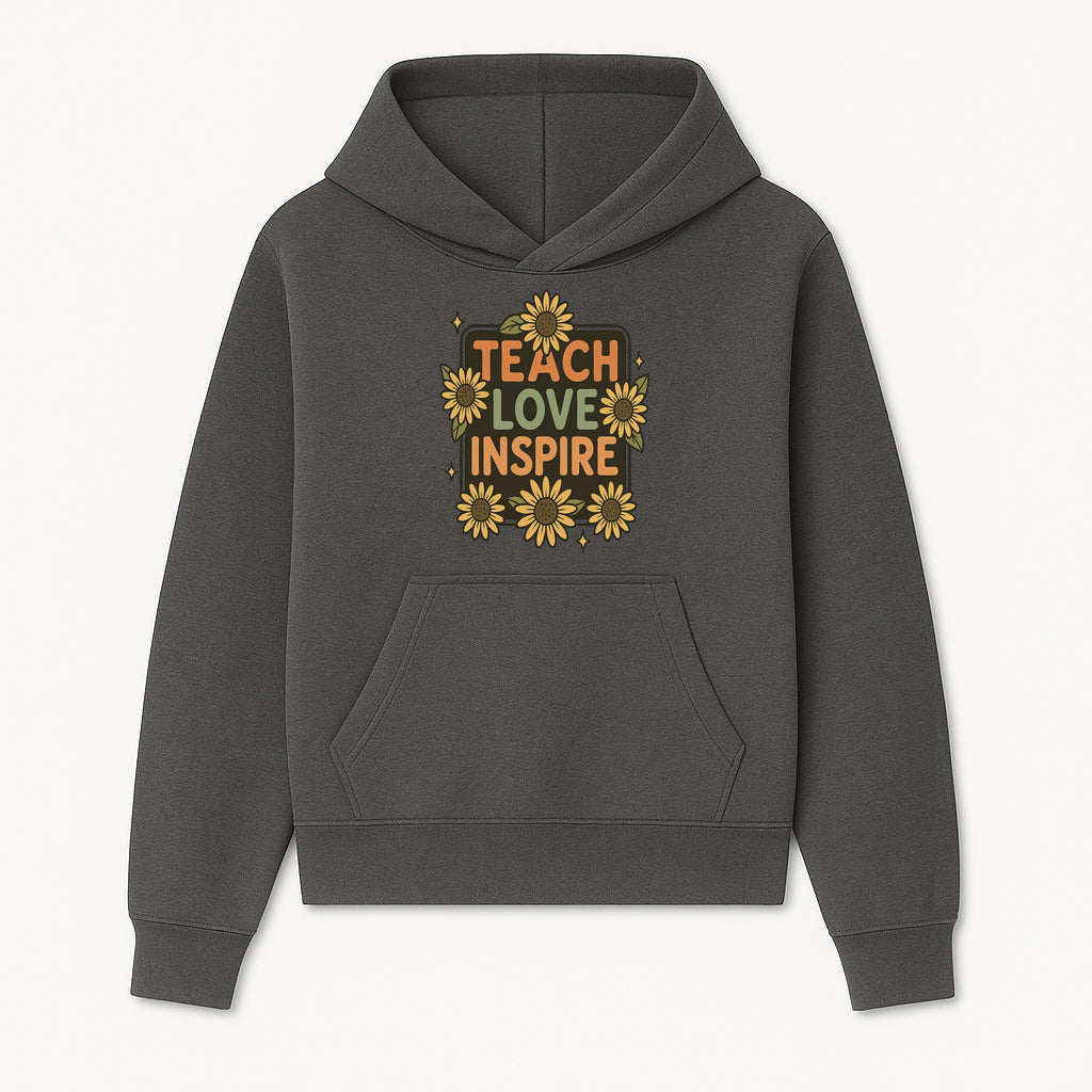 Teach Love Inspire Wall Art with Sunflowers - Motivational Home Decor for Teachers and Educators, Positive Vibes Decor - Hoodie 1758093387783.jpg