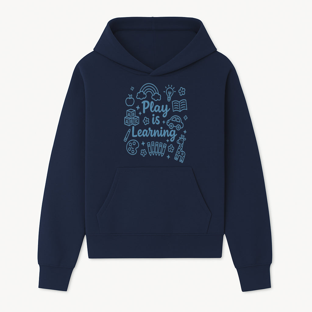 Play is Learning Kids Wall Art - Educational Nursery Decor with Rainbow, Blocks, and Fun Illustrations for Children s Room - Hoodie 1758093387894.jpg