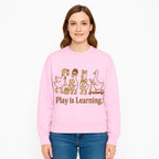 Play is Learning: Cute Cartoon Ducks with Gifts and Toys for Kids' Educational Decor - Sweatshirt 1758093387907.jpg