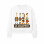 Teacher Goose Art Print | Cute Teacher Gift | Whimsical Classroom Decor | Fun Educational Decor | Nursery Wall Art - Sweatshirt 1758093388117.jpg