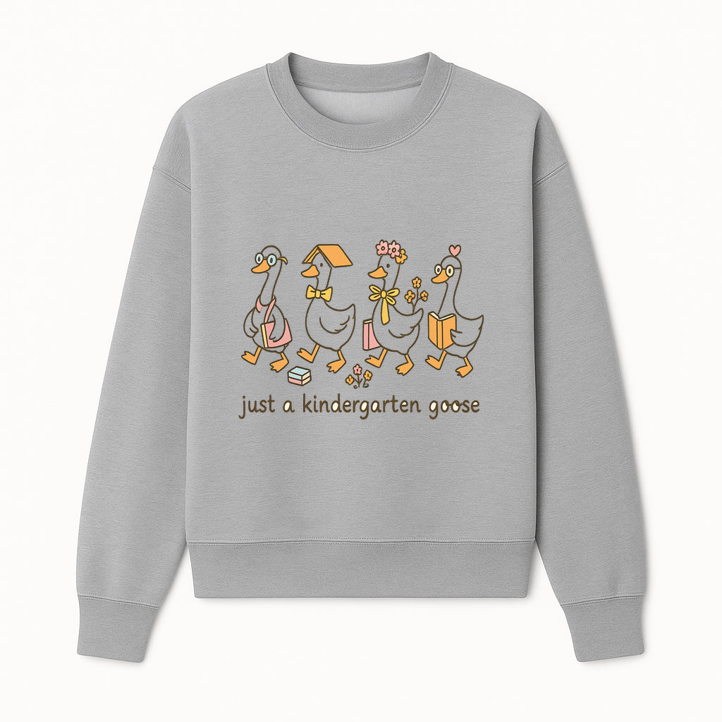 Just a Kindergarten Goose Funny Duck Design for Kids' Apparel and Accessories - Sweatshirt 1758093388145.jpg
