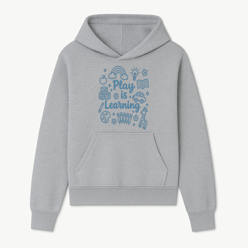 Play is Learning Kids Wall Art - Educational Nursery Decor with Rainbow, Blocks, and Fun Illustrations for Children s Room - Hoodie 1758093388245.jpg