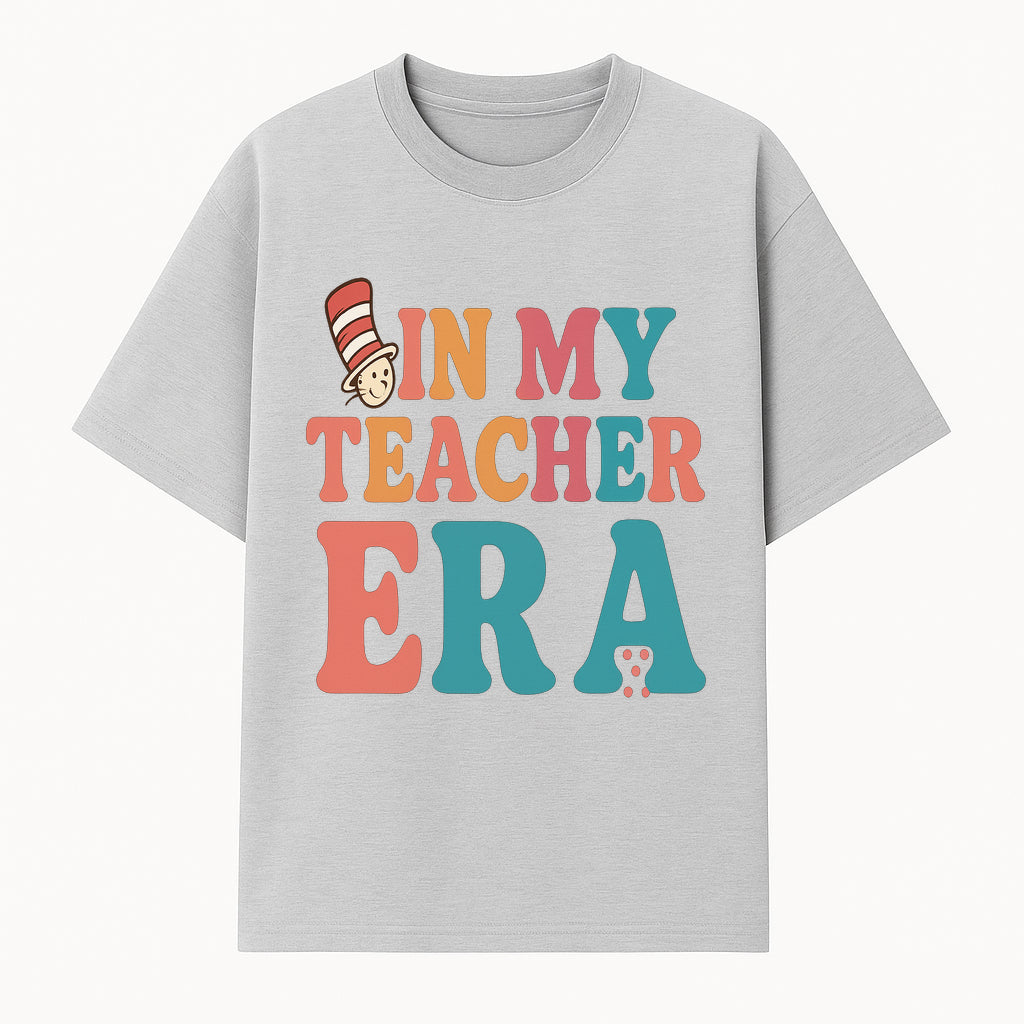 In My Teacher Era Colorful Classroom Decor Graphic Tee for Teachers - Fun Teaching Appreciation Gift - T-shirt 1758093388291.jpg