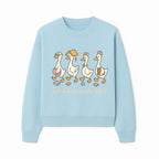 First Grade Goose Ducks Graphic Tee, Cute Animals T-Shirt for Kids, Back to School Apparel, Educational Humor Design - Sweatshirt 1758093388363.jpg