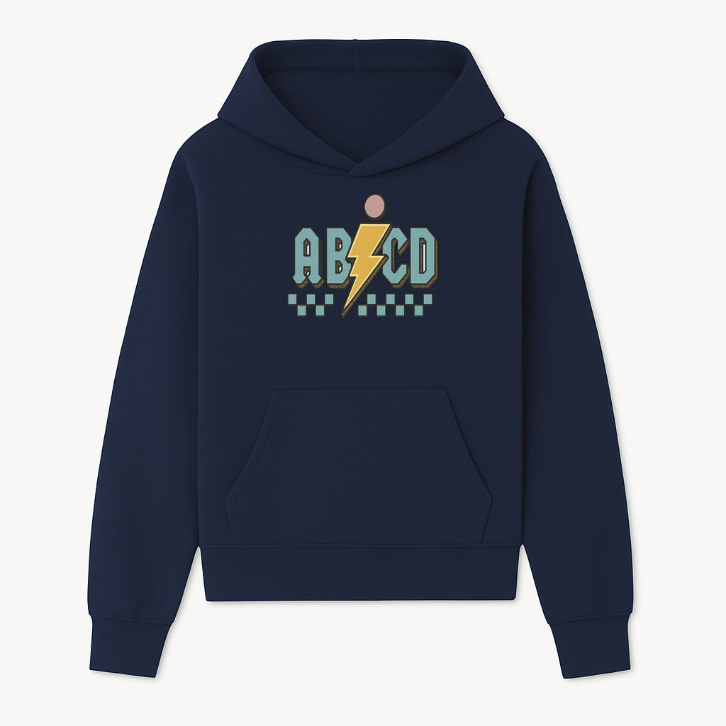 Colorful ABCD Lightning Bolt Graphic Tee for Kids - Fun, Educational, and Stylish Clothing - Hoodie 1758093388372.jpg