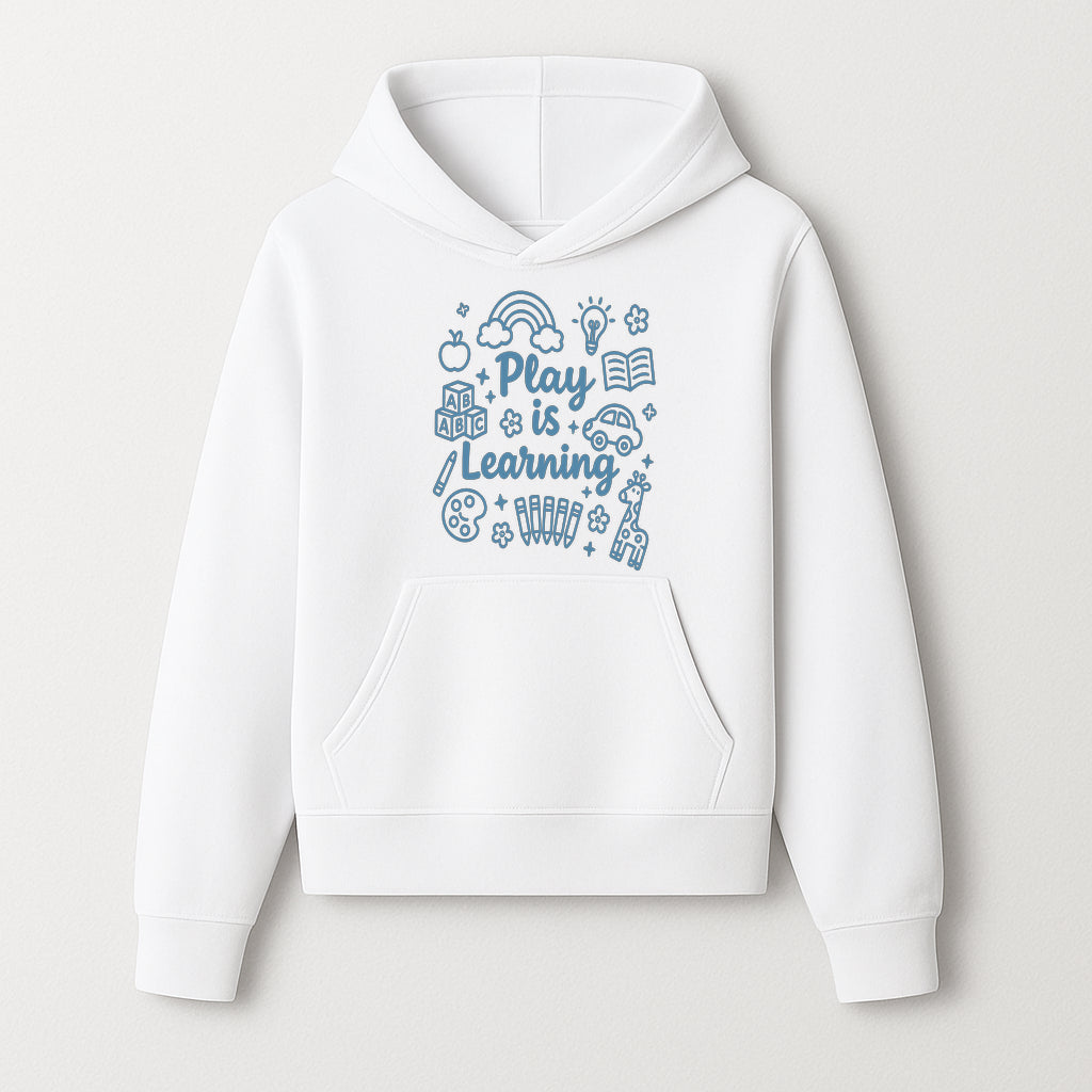 Play is Learning Kids Wall Art - Educational Nursery Decor with Rainbow, Blocks, and Fun Illustrations for Children s Room - Hoodie 1758093388402.jpg