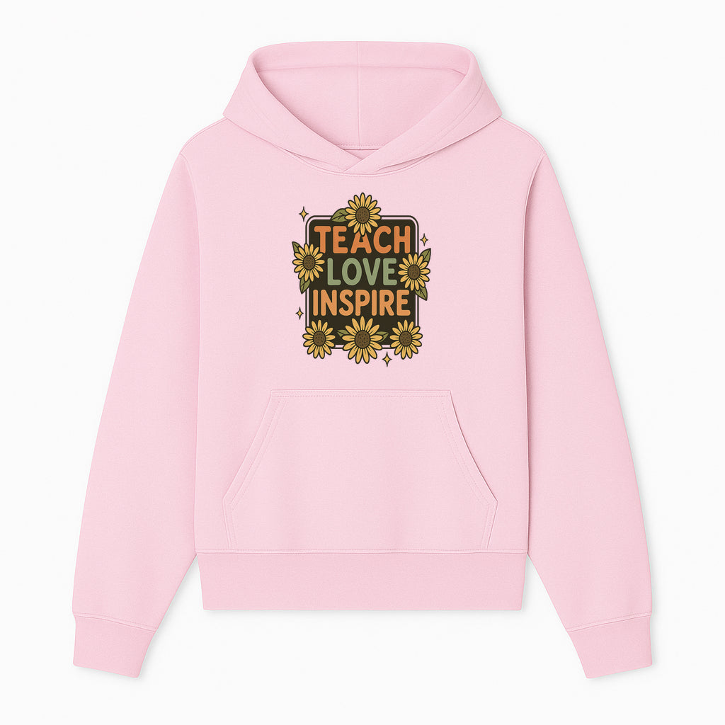 Teach Love Inspire Wall Art with Sunflowers - Motivational Home Decor for Teachers and Educators, Positive Vibes Decor - Hoodie 1758093388475.jpg
