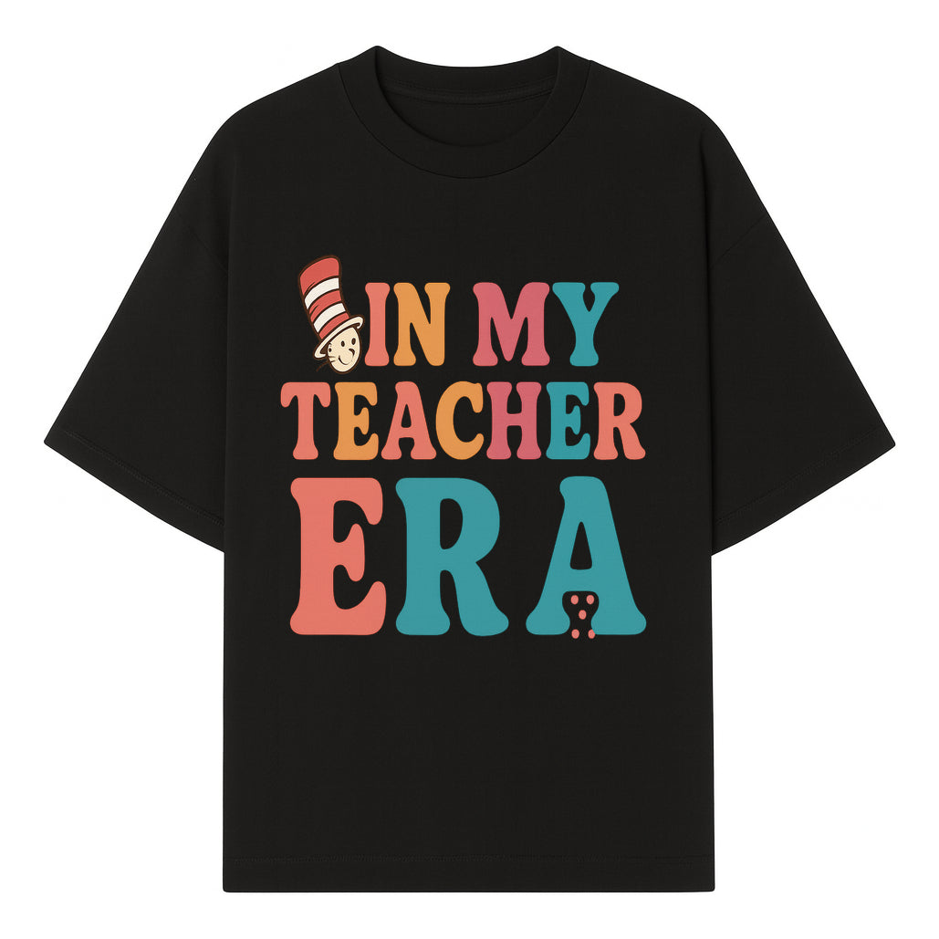 In My Teacher Era Colorful Classroom Decor Graphic Tee for Teachers - Fun Teaching Appreciation Gift - T-shirt 1758093388503.jpg