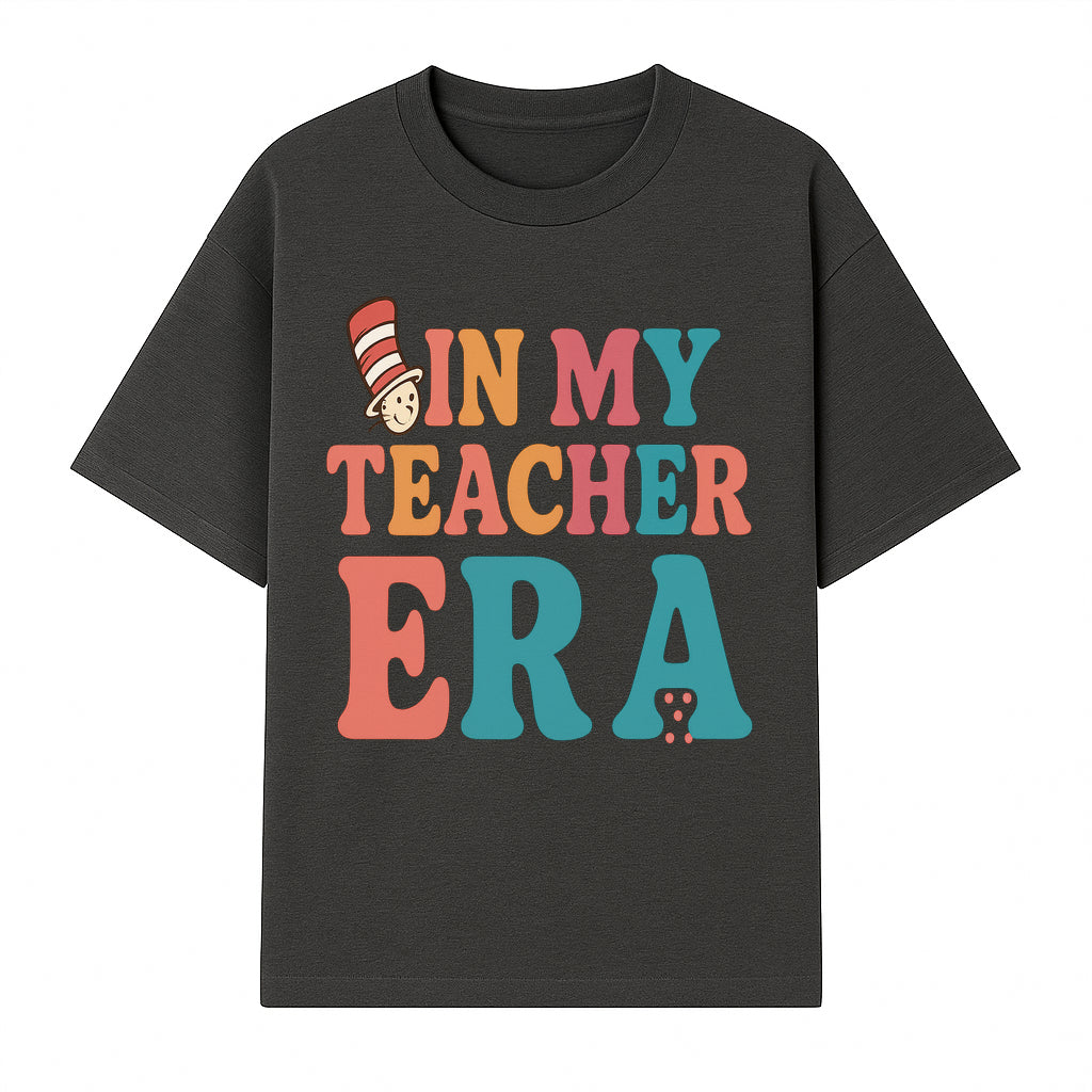 In My Teacher Era Colorful Classroom Decor Graphic Tee for Teachers - Fun Teaching Appreciation Gift - T-shirt 1758093388656.jpg