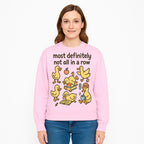 Funny Duck Art Print - 'Most Definitely Not All in a Row' - Quirky Home Decor, Cute Animal Illustration, Whimsical Gift - Sweatshirt 1758093388662.jpg